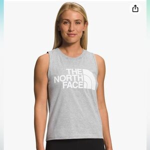 The North Face Half Dome Tank: GREY/WHITE: NEW WITH TAGS: SIZE large